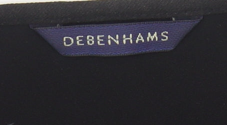 Debenhams Women's Black V-Neck Long Sleeve Top