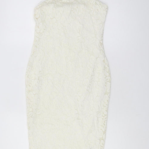 River Island Ivory Lace Dress, Size 8, Party Ready