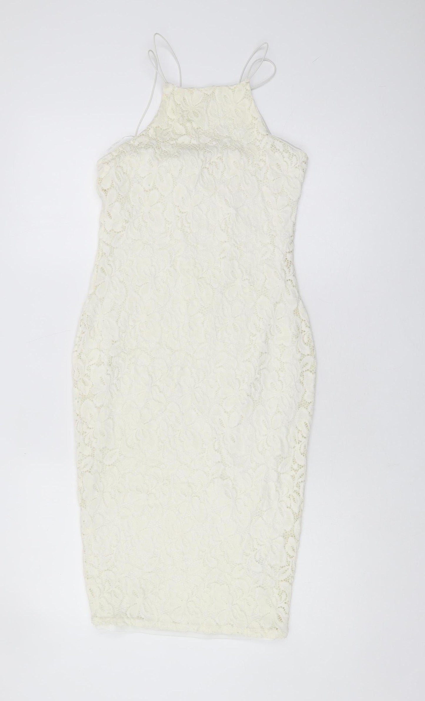 River Island Ivory Lace Dress, Size 8, Party Ready