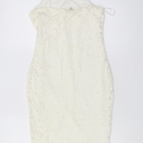 River Island Ivory Lace Dress, Size 8, Party Ready