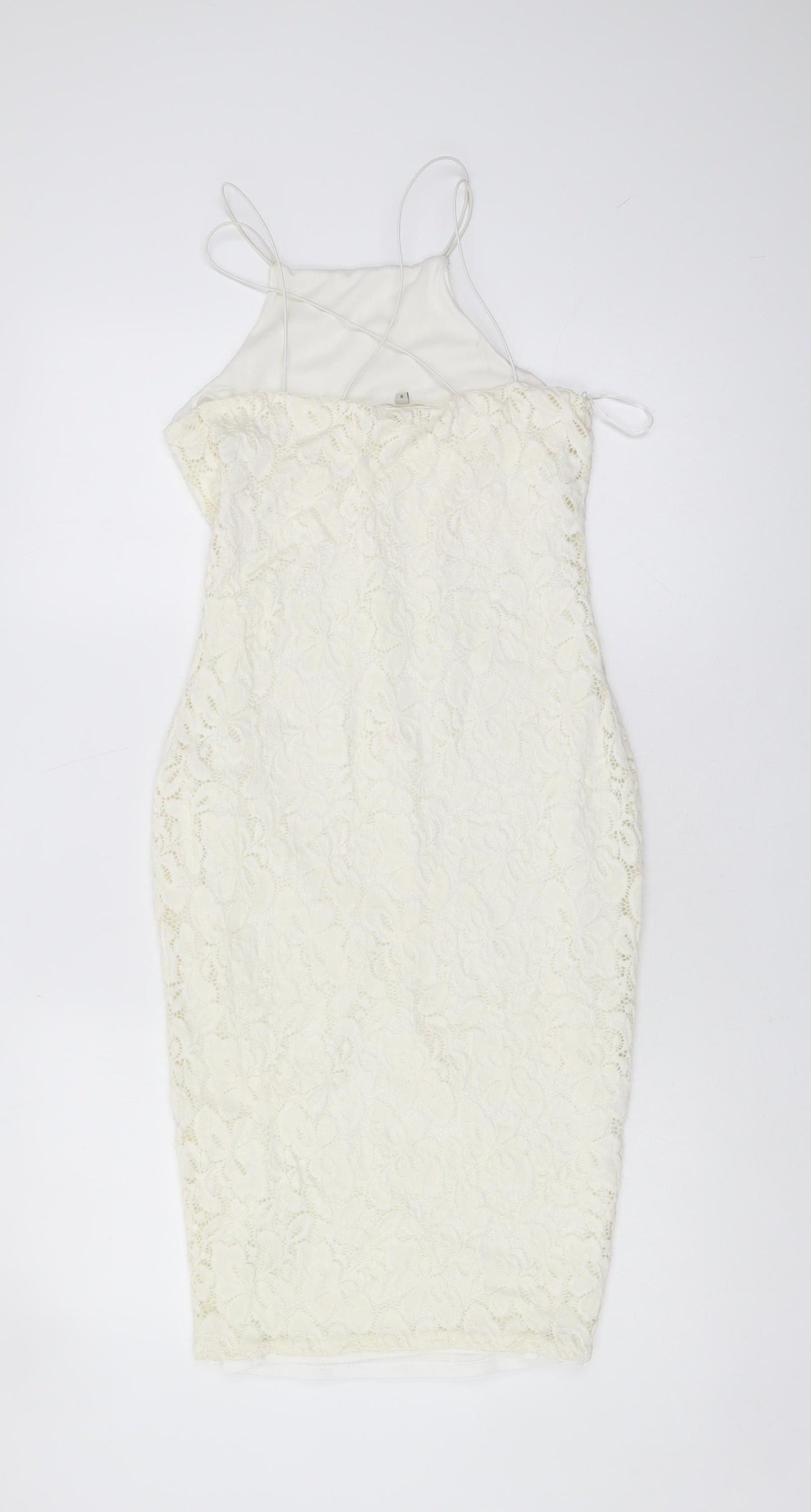 River Island Ivory Lace Dress, Size 8, Party Ready