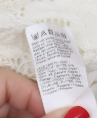 River Island Ivory Lace Dress, Size 8, Party Ready