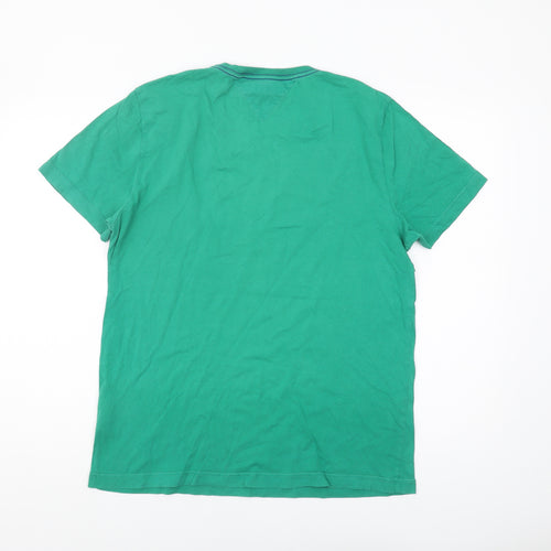 Tommy Hilfiger Men's Green Graphic T-Shirt Size L