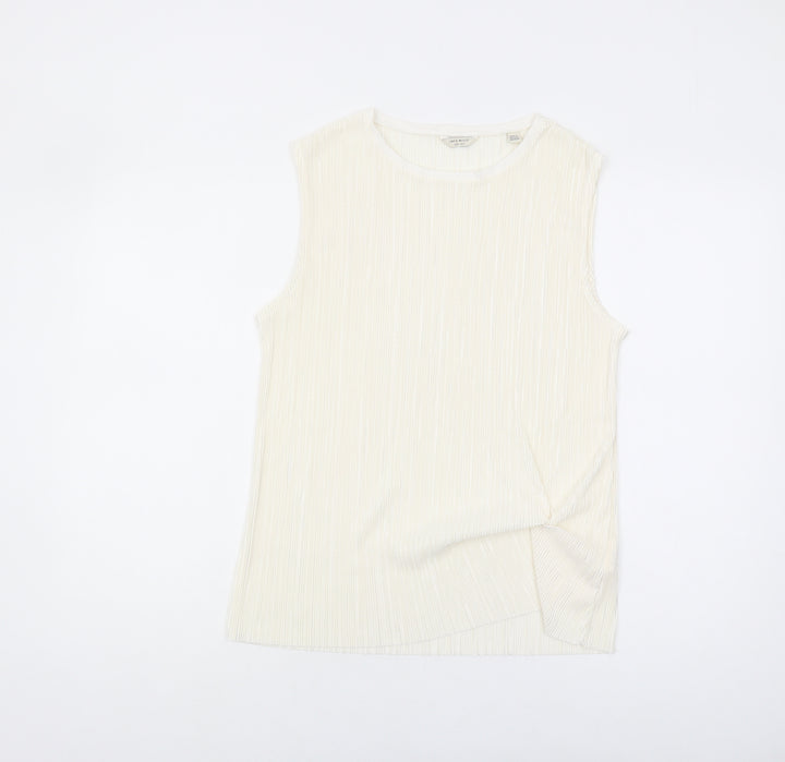 Jack Wills Women's Ivory Tank Top Size 8