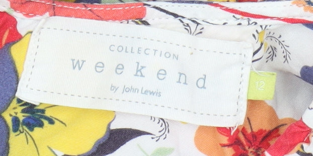 John Lewis Women’s Multicoloured A-Line Floral Dress Size 12