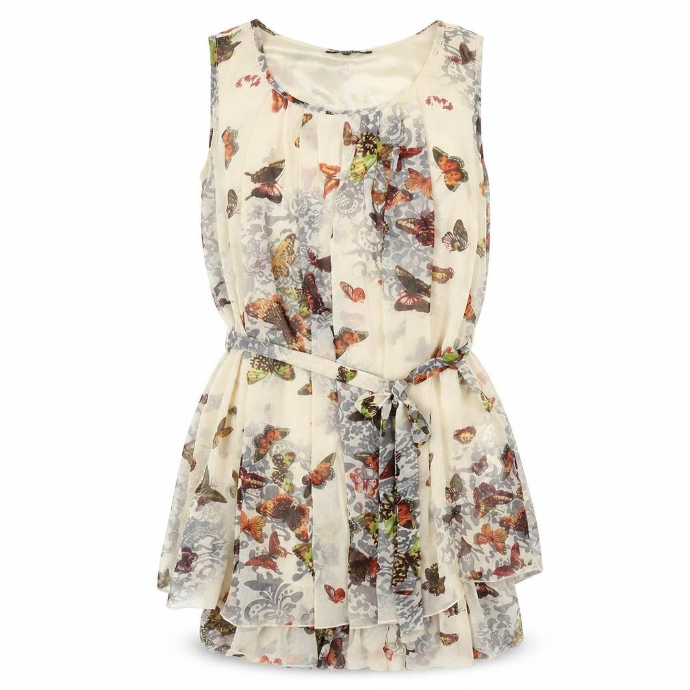 Front view of Izabel Women's Multicoloured Butterfly Blouse, size 8