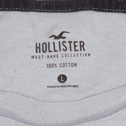 Hollister Men’s Blue L Cotton T-Shirt