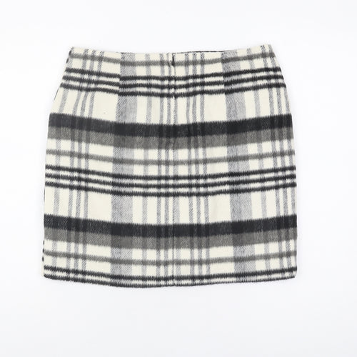 New Look Women's Black & White Plaid Pencil Skirt Size 12