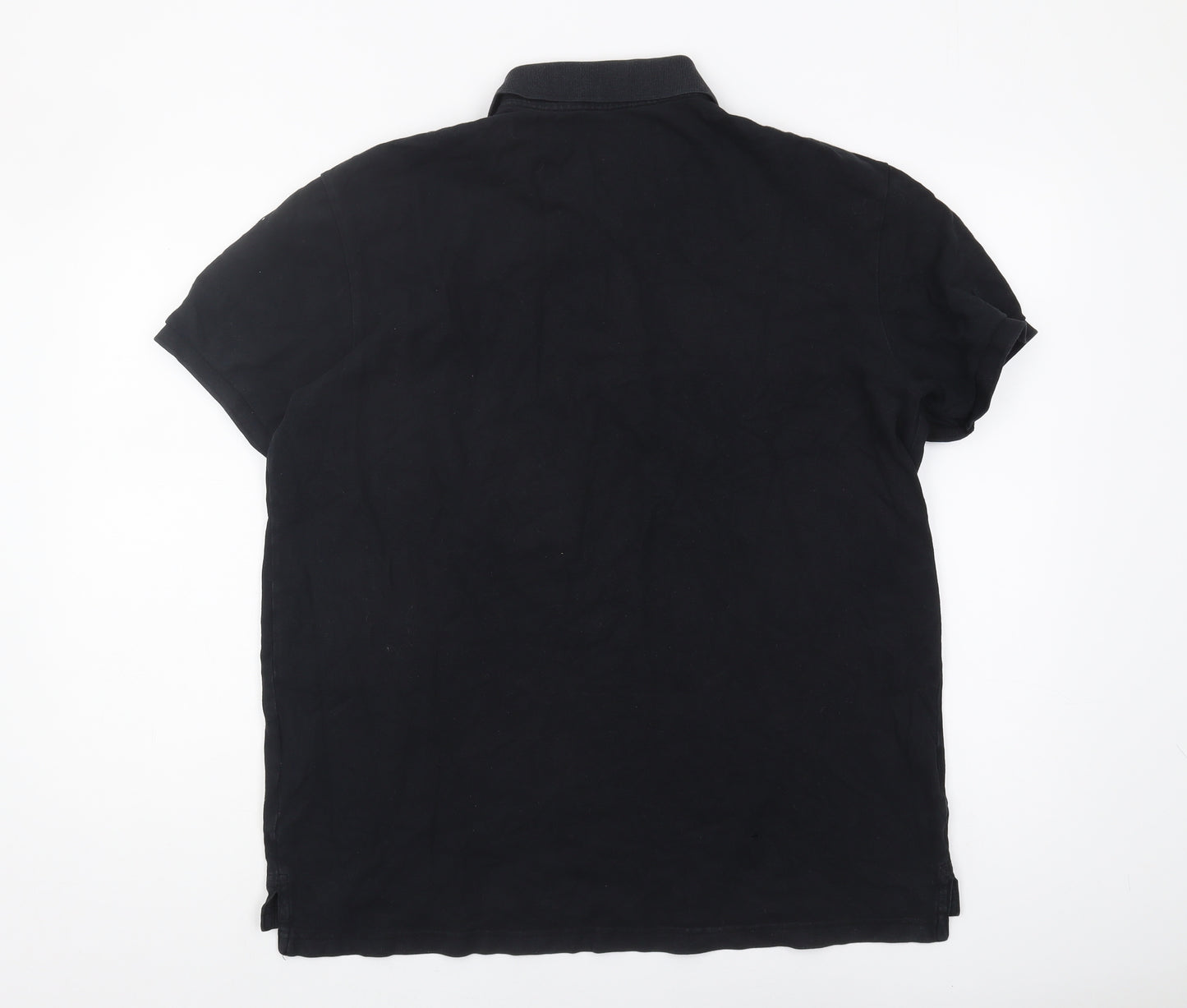 American Eagle Men’s Black Polo Shirt, L, Super Soft