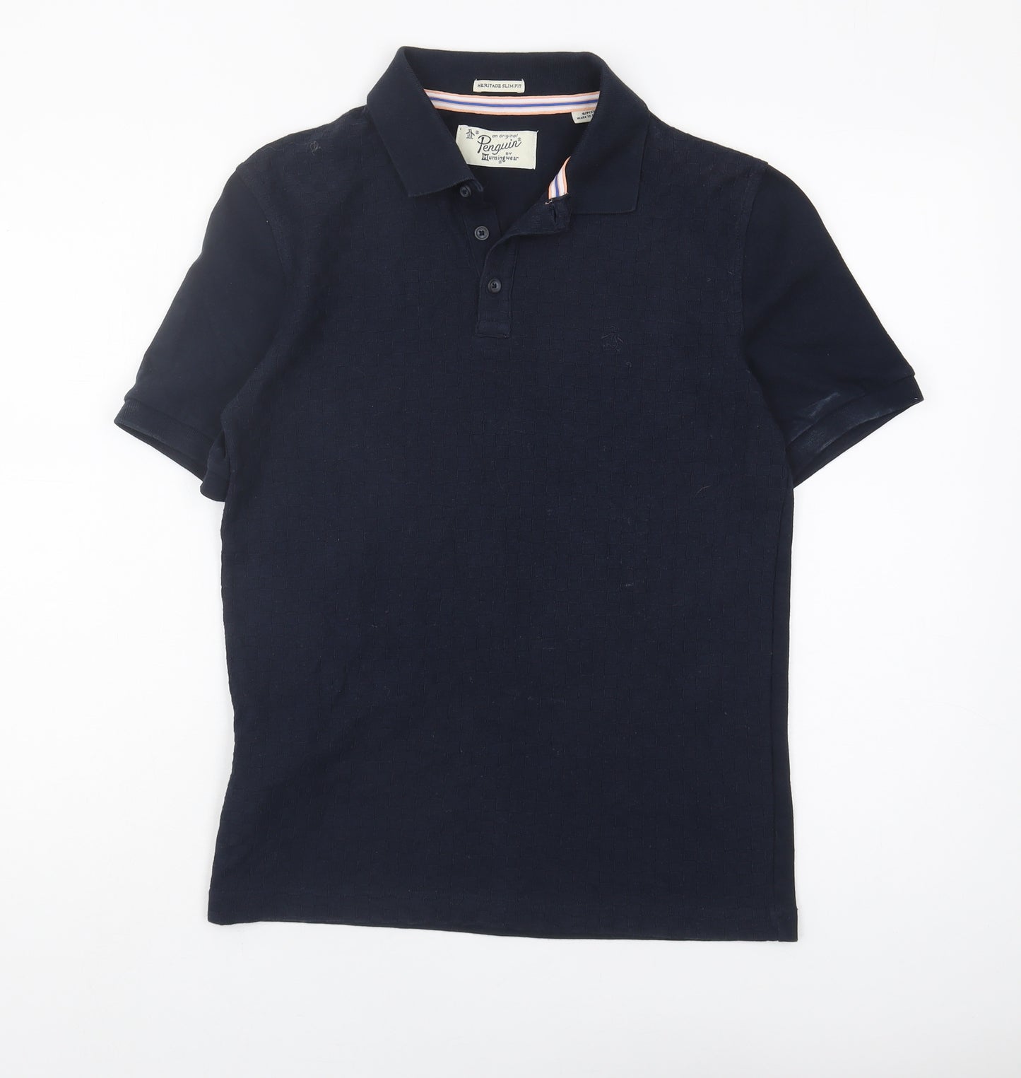 Original Penguin Men's Blue Slim Fit Polo Shirt Size S