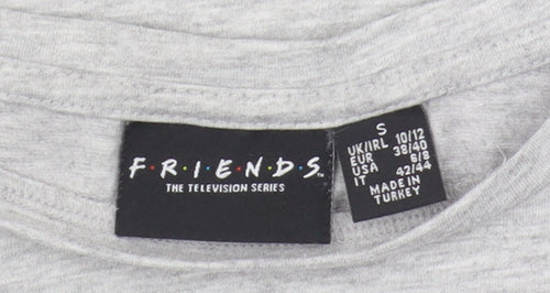 Friends Unisex Grey T-Shirt S - Comedy TV Show