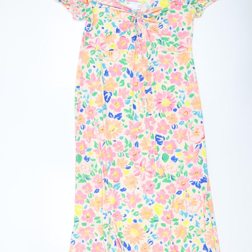 ASOS Design Women's Multicoloured Floral A-Line Dress