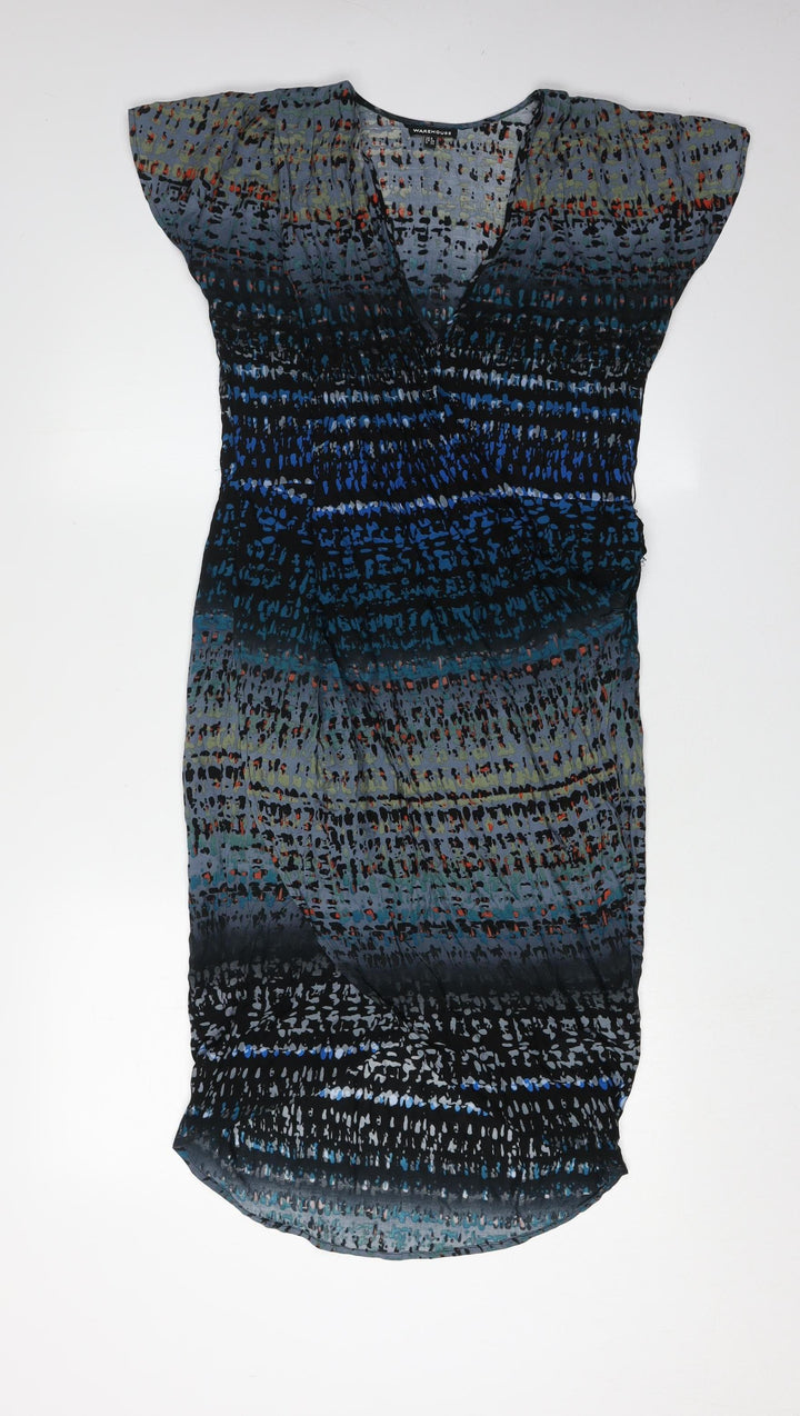 Warehouse Women’s Geometric Multicoloured Dress, Size 8