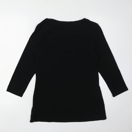 Marks and Spencer Women's Black 3/4 Sleeve Top Size 12