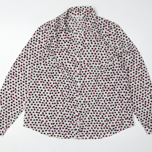 Marks and Spencer Women's Polka Dot Button-Up Shirt