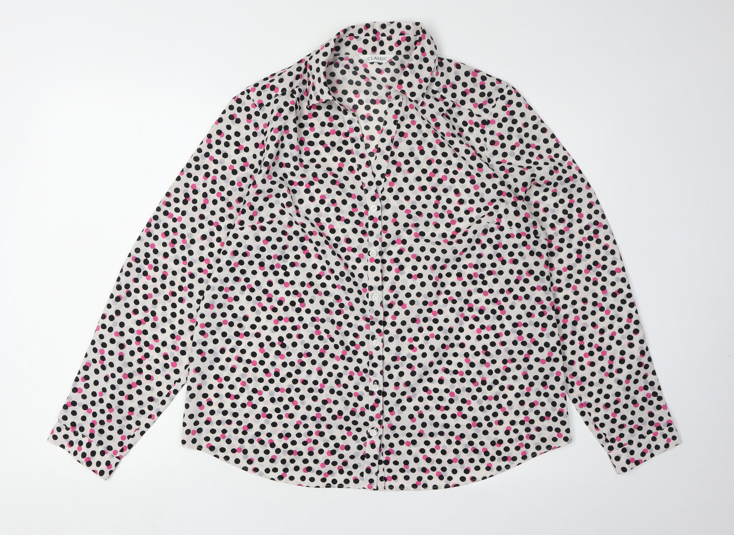 Marks and Spencer Women's Polka Dot Button-Up Shirt
