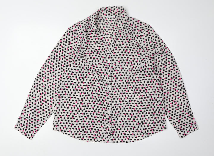 Marks and Spencer Women's Polka Dot Button-Up Shirt
