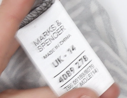 Marks and Spencer Women's Multicoloured V-Neck Dress