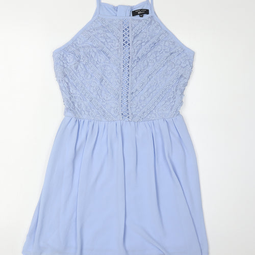 New Look Blue Fit & Flare Sleeveless Dress for Teens