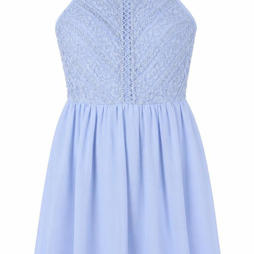 New Look Blue Fit & Flare Sleeveless Dress for Teens