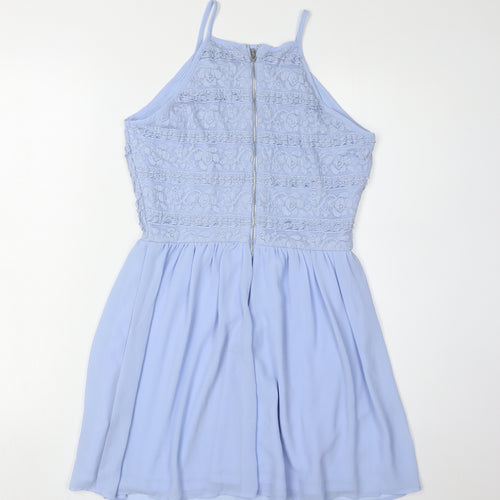 New Look Blue Fit & Flare Sleeveless Dress for Teens