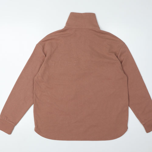MNG Women's Brown XS Sweatshirt with Zip Pockets