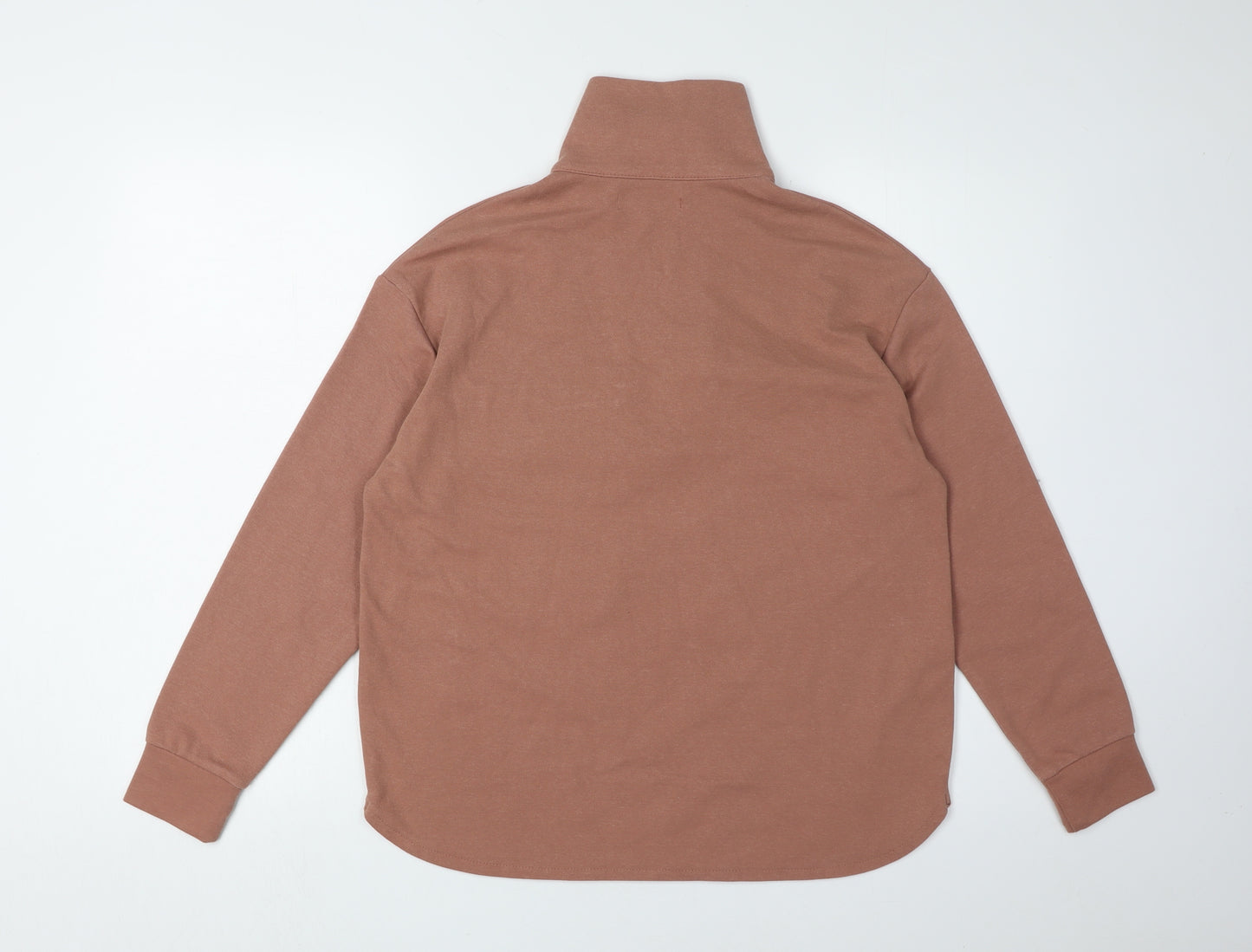 MNG Women's Brown XS Sweatshirt with Zip Pockets