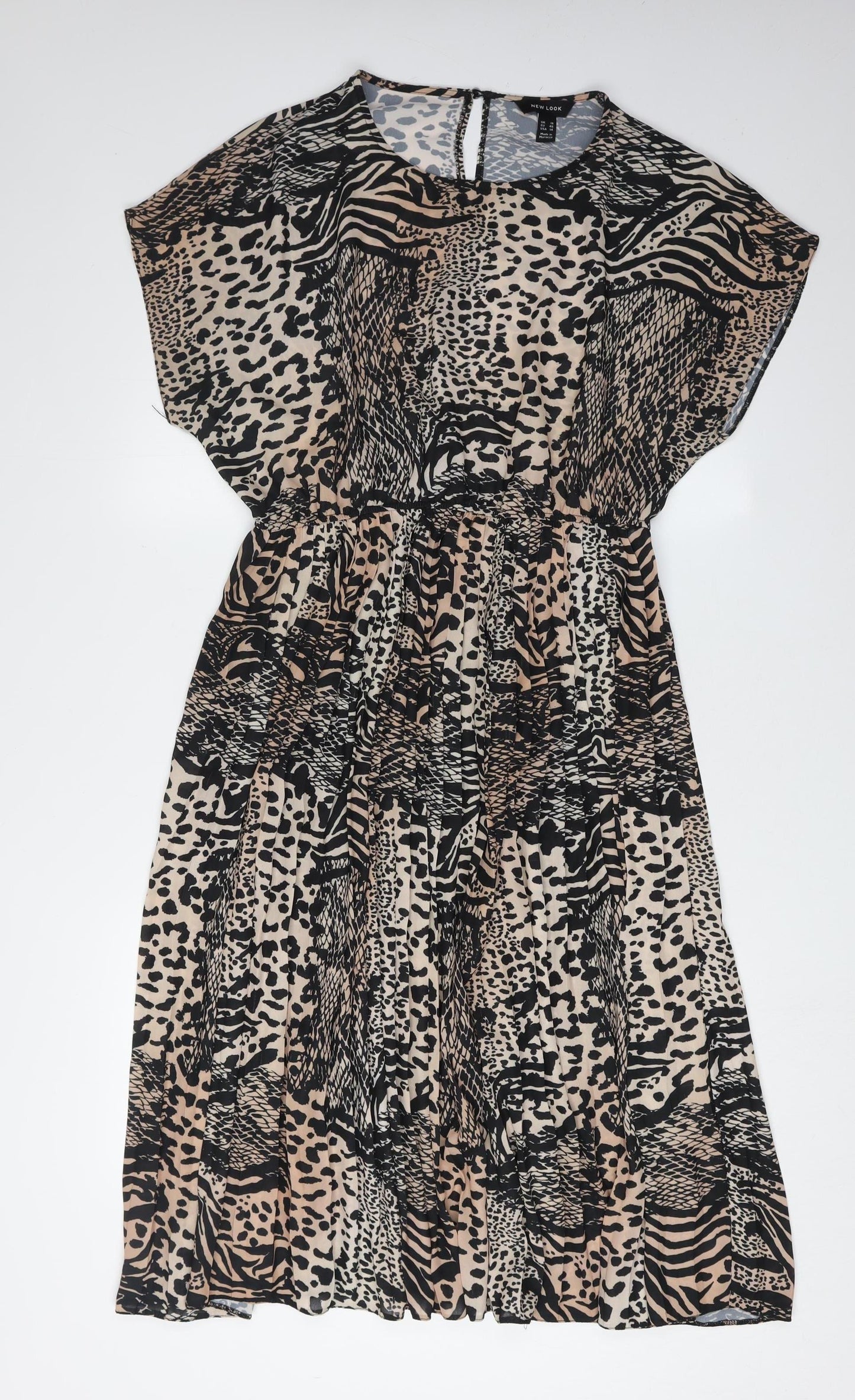 New Look Women's Animal Print Dress Size 18