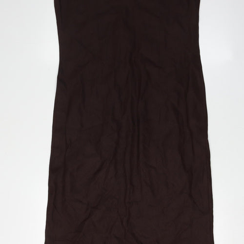 Alex & Co. Women's Brown Sleeveless Slip Dress V-Neck Size 12
