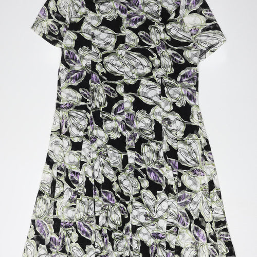 Anna Rose Women's Multicoloured Floral Dress Size 14
