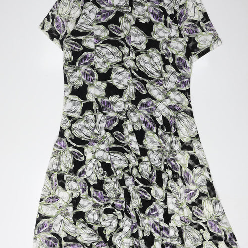 Anna Rose Women's Multicoloured Floral Dress Size 14