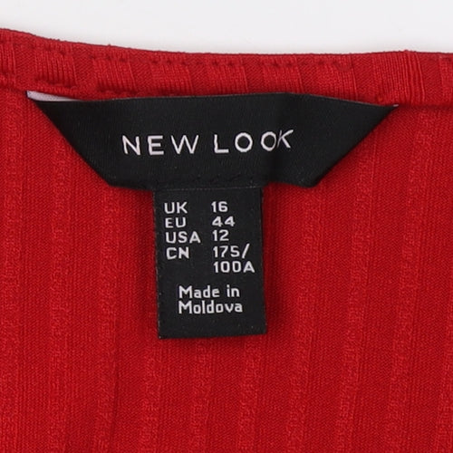 New Look Women's Red Jumpsuit, Size 16, Casual, Spring/Summer