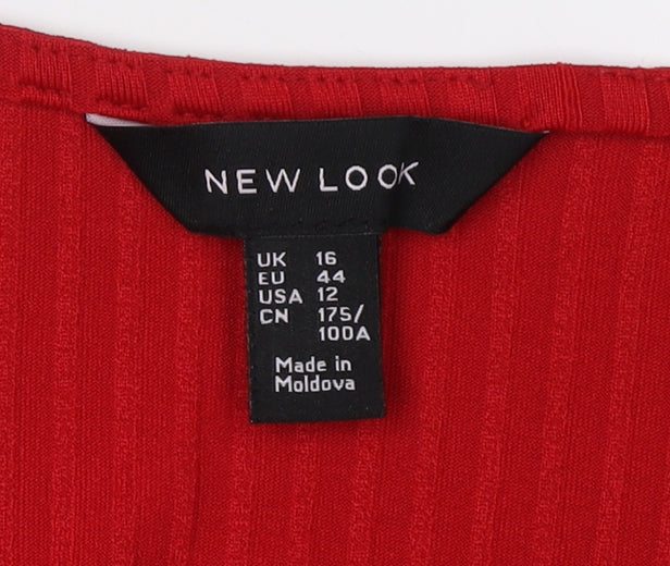 New Look Women's Red Jumpsuit, Size 16, Casual, Spring/Summer