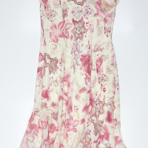 Debenhams Floral Sleeveless Dress, Women's, Size 14