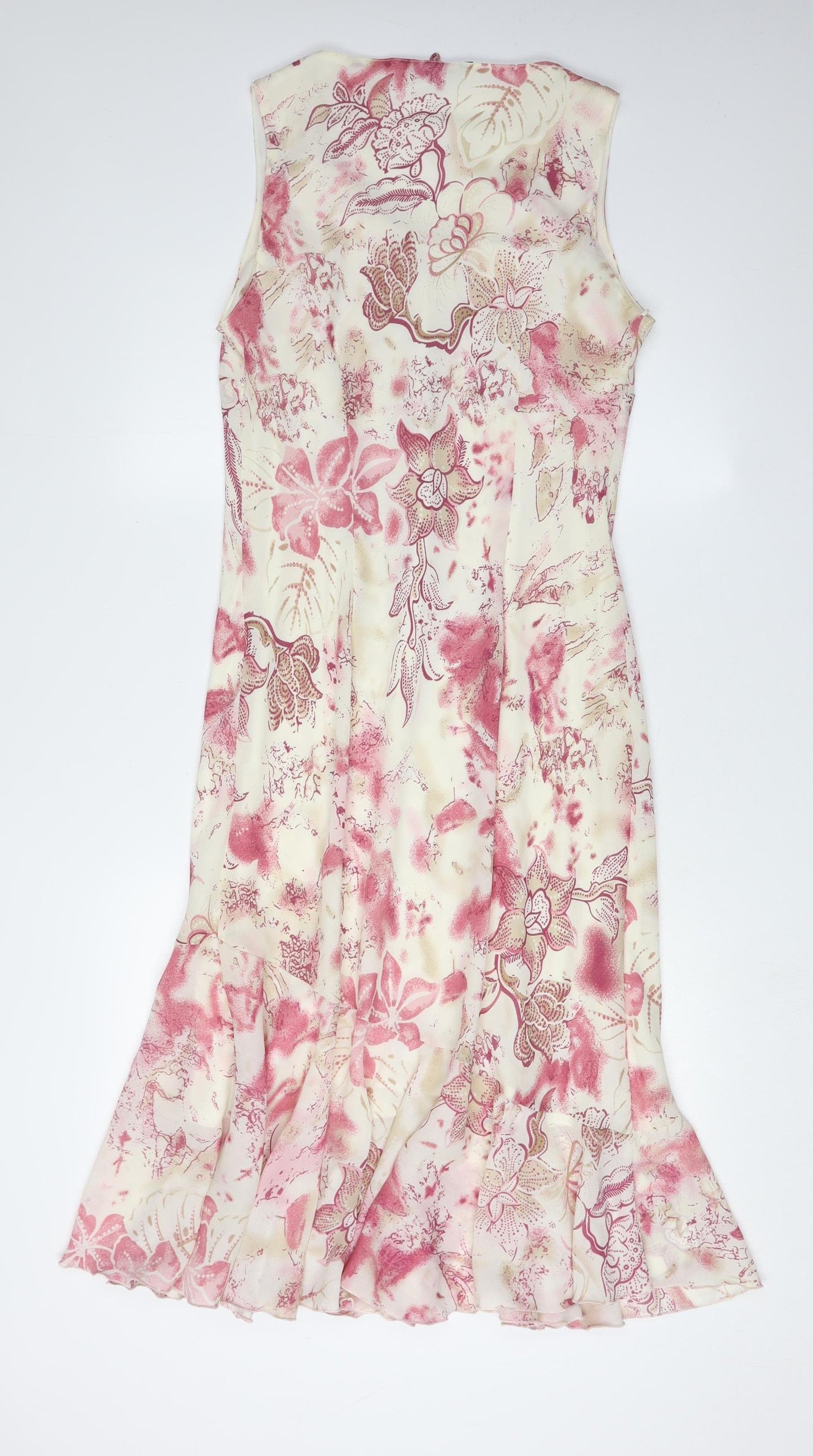 Debenhams Floral Sleeveless Dress, Women's, Size 14