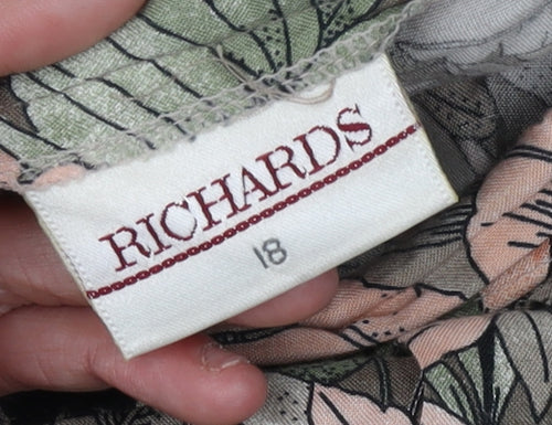 Richards Women's Floral A-Line Multicoloured Midi Skirt