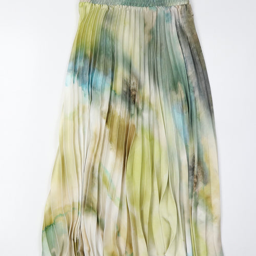Zara Basic Women's Multicoloured XS Pleated Skirt