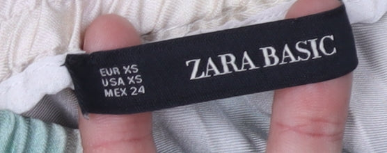 Zara Basic Women's Multicoloured XS Pleated Skirt