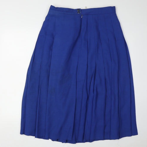 Alexon Women's Blue Pleated Midi Skirt Size 18