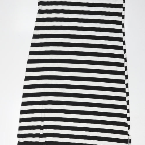 BARLEY Women's Black Striped Tank Dress L