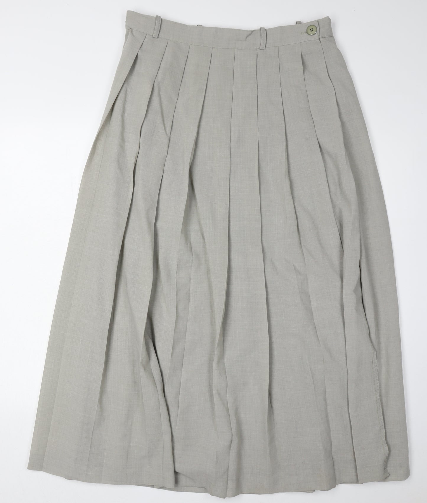 Bianca Women's Grey Pleated Long Skirt Size 16