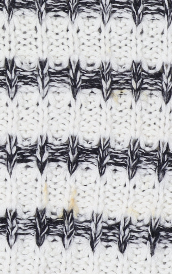 Wallis Women's Ivory Striped Pullover Jumper S