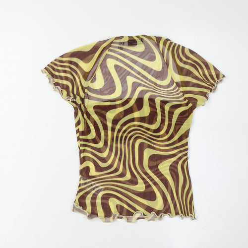 ASOS DESIGN Women's Multicoloured Geometric Top Size 8