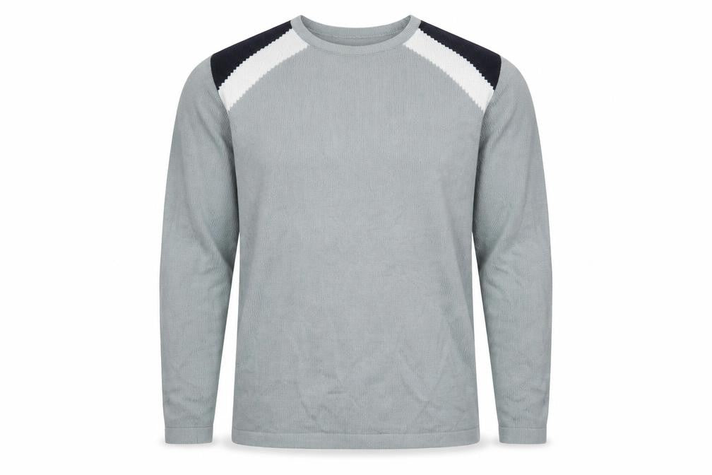 Front view of Wilson & Glendale Grey jumper, Medium