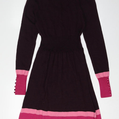Laura Ashley Women's Multicoloured 14 V-Neck Dress