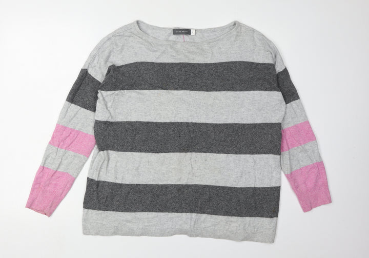 Mint Velvet Women's Multicoloured Striped Jumper
