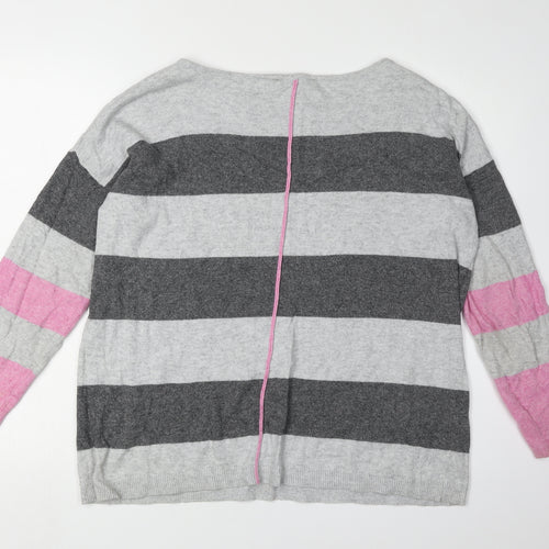 Mint Velvet Women's Multicoloured Striped Jumper