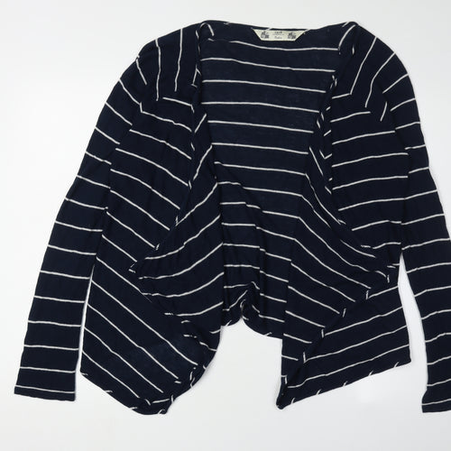 Crew Clothing Co. Women's Blue Striped Cardigan Size 12