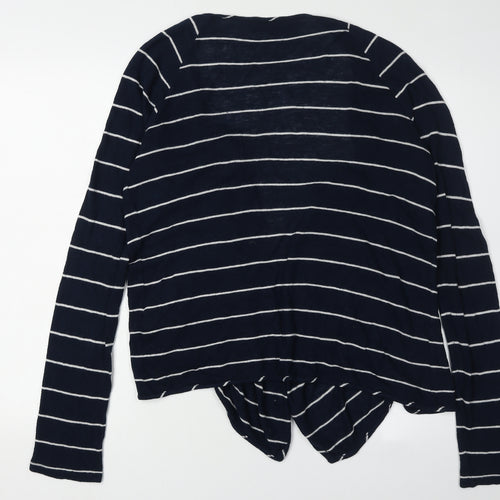Crew Clothing Co. Women's Blue Striped Cardigan Size 12