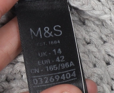 Marks and Spencer Women's Grey Cardigan UK 14